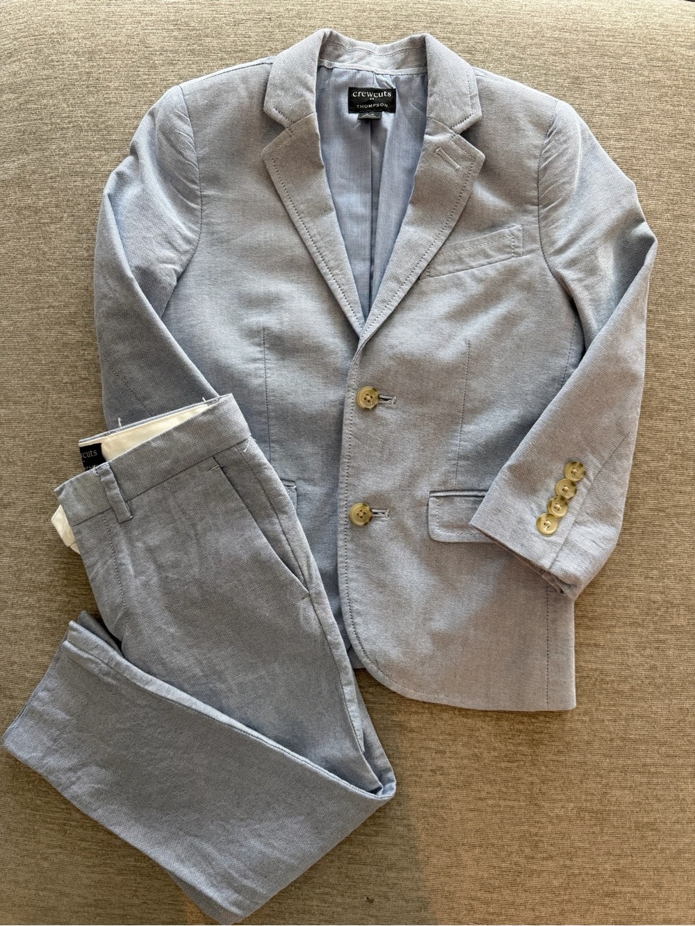 Crewcuts Light Blue Boys' Two-Piece Blazer & Pants Set